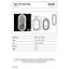 RAK Picture Oval 550x1000mm Brushed Nickel Oval with Touch Sensor Illuminated Mirror IP44