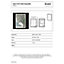 RAK Picture Square 500x700 Matt Black Square with Touch Sensor Illuminated Mirror IP44
