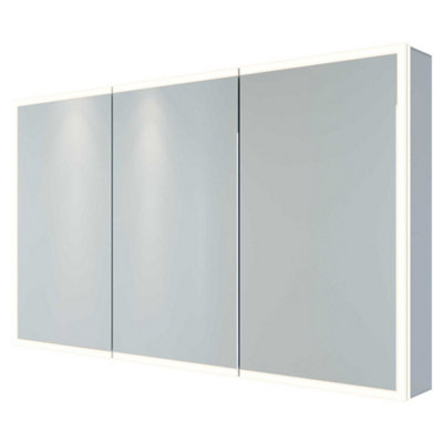 RAK Pisces 1200x700mm Silvery White Square IR Sensor Illuminated Mirror Cabinet IP44