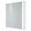 RAK Pisces 600x700mm Silvery White Square IR Sensor Illuminated Mirror Cabinet IP44