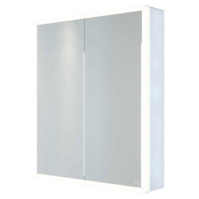 RAK Pisces 600x700mm Silvery White Square IR Sensor Illuminated Mirror Cabinet IP44