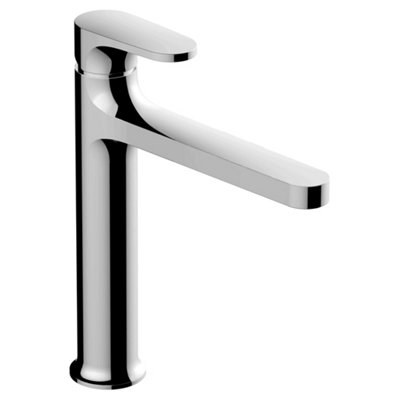 RAK Portofino Mid Height Polished Chrome Modern Basin Mixer Tap Solid Brass