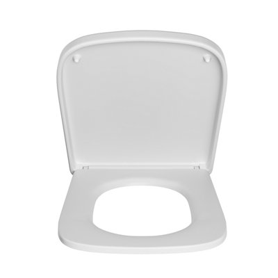 RAK Series 600 Soft Close WC Toilet Seat with Quick Release Button - Square Wrap Over