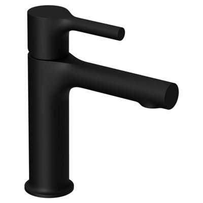 RAK Sorrento Matt Black Modern Basin Sink Mixer Tap Solid Brass