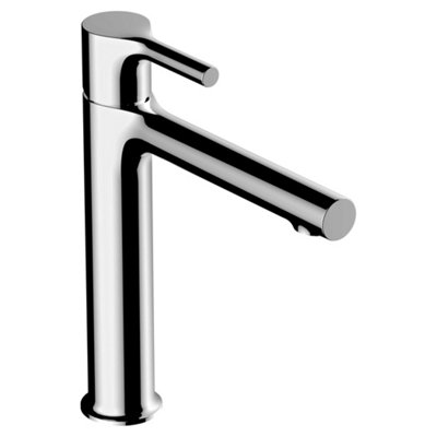 RAK Sorrento Mid Height Polished Chrome Modern Basin Mixer Tap Solid Brass