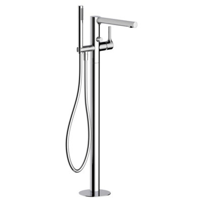 RAK Sorrento Polished Chrome Freestanding Bath Shower Mixer Tap Solid Brass