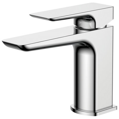 RAK Summit Polished Chrome Modern Basin Sink Mixer Tap Solid Brass