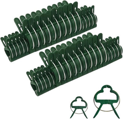 Ram 100 PCS Garden Plant Clips Adjustable Plant Stem Clips for Support ...
