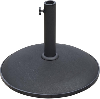 Ram 10KG Plain Black Cement Parasol Base