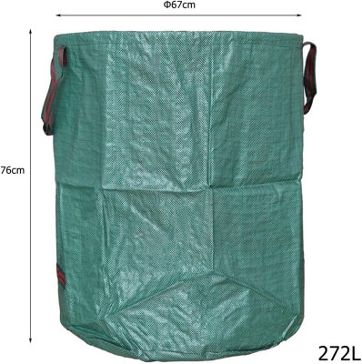 Ram 272L Heavy Duty Garden Waste Bag For Gardening Lawn Clearing Rubbish 272 Litres