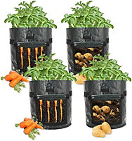 Ram 4 Pack 7 Gallon Potato Grow Bag set