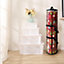 Ram Black Christmas Cylinder Gift Wrap Storage Clear Bag Wrapping Paper Organiser Xmas Christmas Tidy  Stores Baubles Tinsels