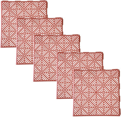 Ram Garden Interlocking Patio Garden Decking Tiles