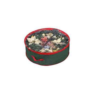 Ram Green Christmas Zip Up Wreath Storage