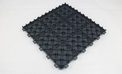 Ram Grey Garden Interlocking Heavy Duty Garden Tiles Path Decking for Deck Lawn Garden x 5 - 6
