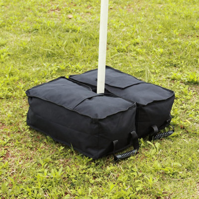 Ram Heavy Square Umbrella Base Weight Sand Bag for Garden Cantilever Parasols 8cm Hole Diameter