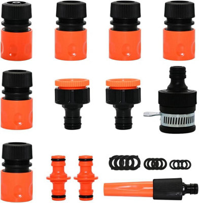 Ram Tap Connector Indoor Outdoor Kitchen Hose Connector Hose Pipe Garden Mixer Connectors Part x 15 Pieces