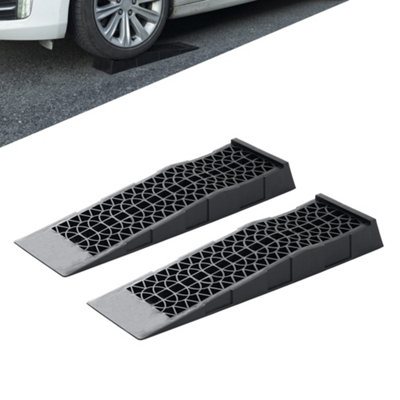 Ramps Low Profile Plastic Car Service Ramps 3 Ton Truck Vehicle - 2 Pack