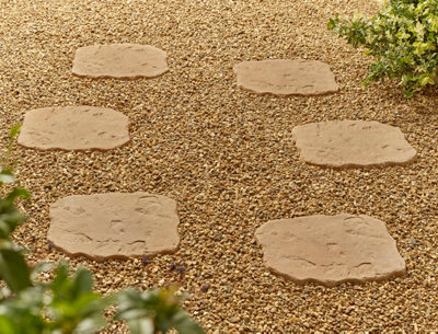 Random Stepping Stone 400 x 300mm York Gold