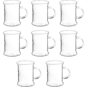 Randwyck 8PC Smilla 330ml Borosilicate Glass Coffee Cups
