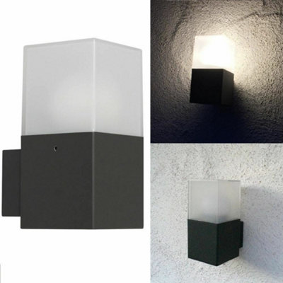 Lampada da parete a led di lusso per esterno ip54 matel cube 6w neutro