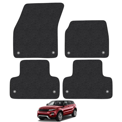 Range Rover Evoque 2013-2019 Car Floor Mats Carpet Tailored Fit 4pcs Set Black