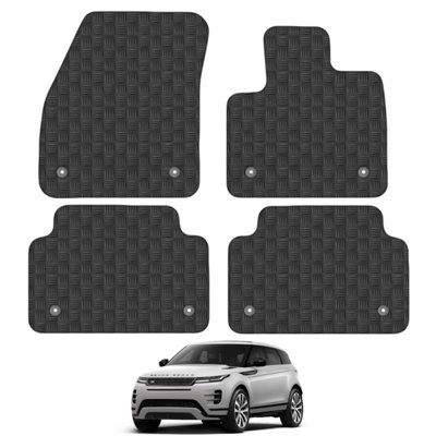 Range Rover Evoque 2019-Onwards AUTO Car Floor Mats Rubber Tailored Fit 4pcs Set