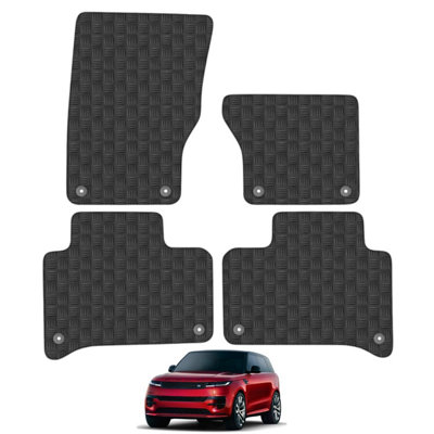 Range Rover Sport 2014-2022 Car Floor Mats Rubber Tailored Fit Set Heavy-Duty