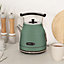 Rangemaster Cordless Kettle Mineral Green 1.7L Quick and Quiet Boil, Boil Dry Protection 3 Year Guarantee RMCLDK201MG