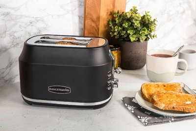 Matt black toaster sale