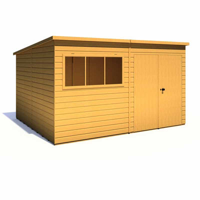 Ranger 12 x 10 Feet Double Door Shed - L317 x W373.8 x H213.9 cm - 3