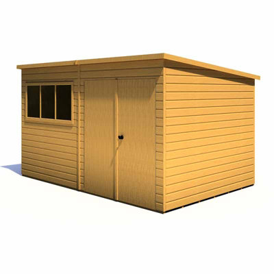 Ranger 12 x 8 Feet Double Door Shed - L257.1 x W373.8 x H213.9 cm - 5