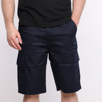 Ranger Mens Navy Cargo Work Shorts (W36)