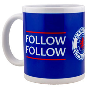 Rangers FC Blue Sea Of Ibrox Mug White/Blue/Red (One Size)