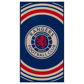 Rangers FC Crest Beach Towel Blue/White/Red (140cm x 70cm)