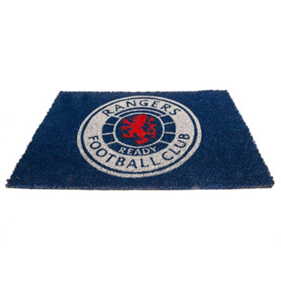 Rangers FC Crest Door Mat Blue/Red/White (One Size)