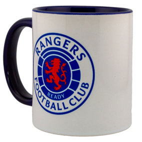 Rangers FC Crest Mug White/Blue/Red (One Size)