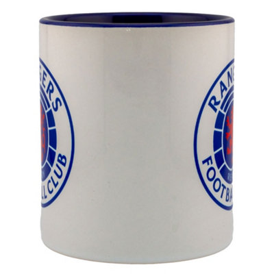 Rangers FC Crest Mug White/Blue/Red (One Size)