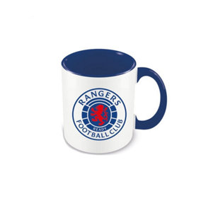 Rangers FC Inner Two Tone Mug White/Navy Blue (One Size)