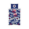 Rangers FC Patches Duvet Cover Set Blue/White/Red (Single)