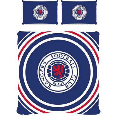 Rangers FC Pulse Duvet Cover Set Royal Blue/White/Red (Single)
