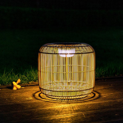 Rao Small Rattan Solar Rechargeable Lamp