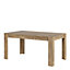 Rapallo extending dining table 160-200cm in Chestnut and Matera Grey