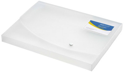 Rapesco 0708 Wallet/Box File, A4, 25mm Capacity, Transparent