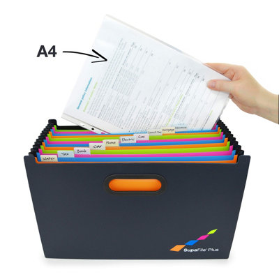 Rapesco 1552 SupaFile Plus 13-Part Desktop Expanding File Organiser ...