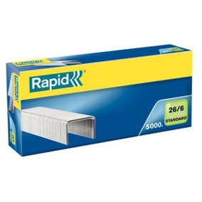 Rapid 10-Packs Standard Staples 26/6 (5000)
