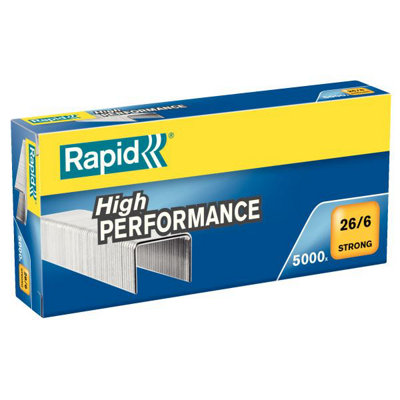 Rapid 10-Packs Strong Staples 26/6 (5000) | DIY at B&Q