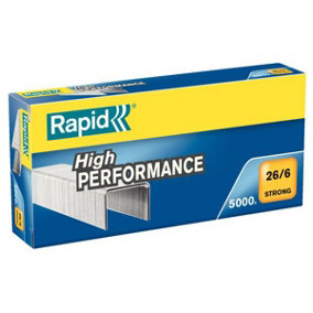 Rapid 10-Packs Strong Staples 26/6 (5000)