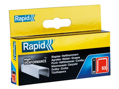 Rapid 11858825 53/10B 10mm Galvanised Staples (Box 2500) RPD5310B2500