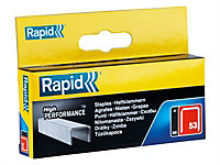 Rapid 11859625 53/12B 12mm Galvanised Staples (Box 2500) RPD5312B2500